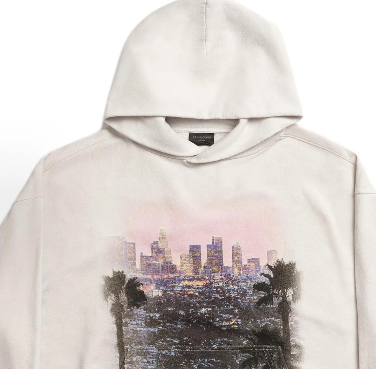 Balenciaga Print Loose Fit Hoodie