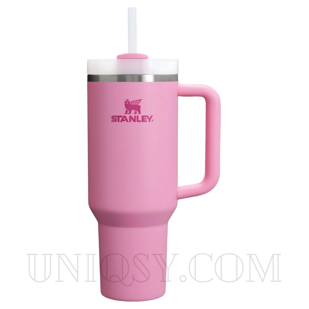 Stanley 40 OZ Tumbler Cup with Handle and Straw - Stainless Steel 1.1L