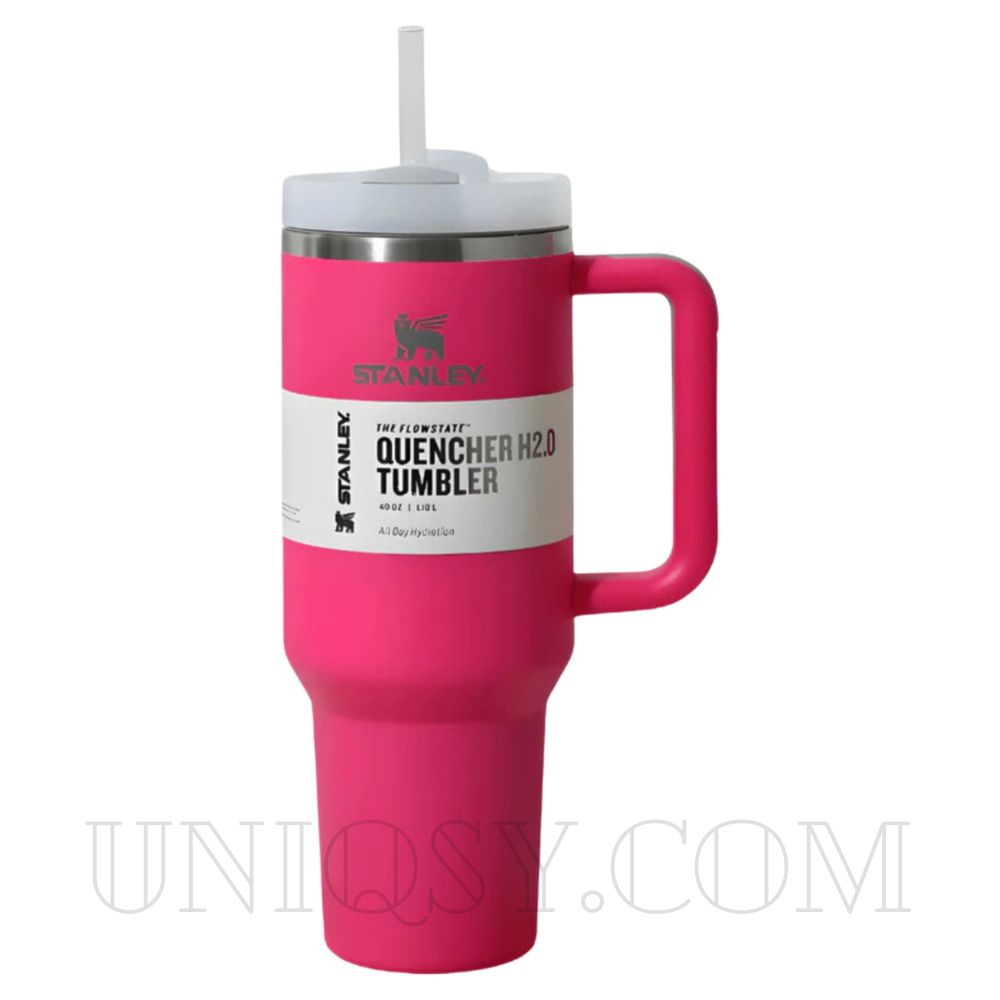 The Quencher 40 OZ Stanley Neon Flowstate Tumbler