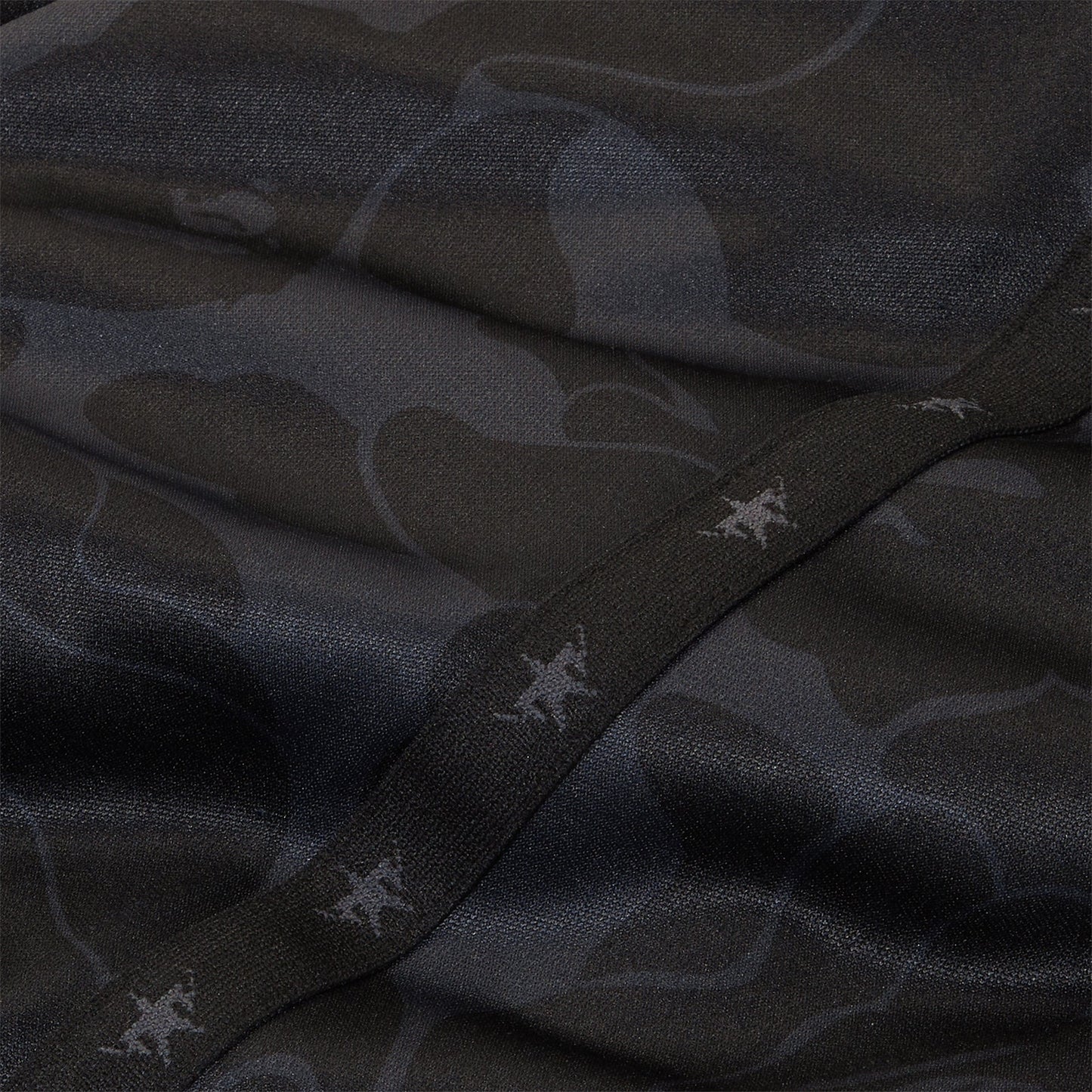 A Bathing Ape Solid Camo Bathing Ape Logo Relaxed Fit Sweat Pants (Black)