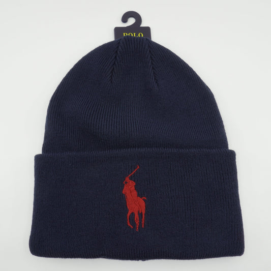 [PC0708-410] Mens Polo Ralph Lauren Big Pony Cuff Hat