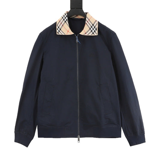 BURBERRY BBR Two-Tone Check Lapel Jacket